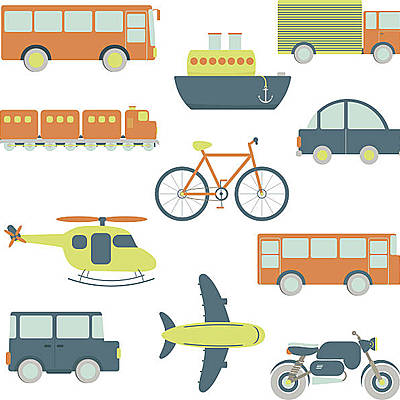 Timeline: Les moyens de transport