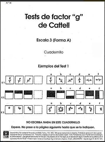 Primeros Tests Mentales
