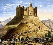 La parada del ejército de Isabel II en Montearagón