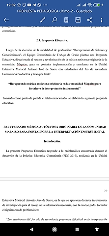 Elección de la Modalidad