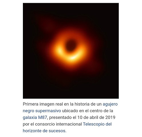 Telescopio del Horizonte de Sucesos | Primera foto de un agujero negro