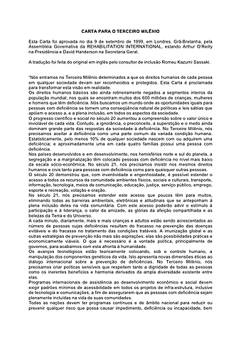 Carta do Terceiro Milênio