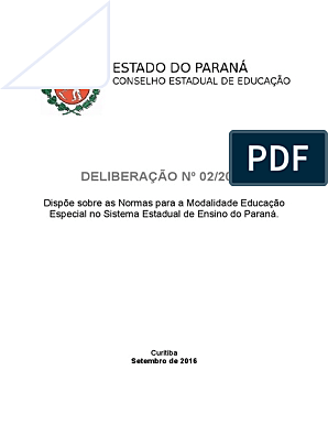 DELIBERAÇÃO Nº 02/2016