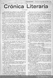 literatura escrita(crónicas)