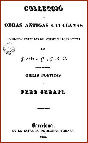 Autor: Pere Serafi - Obra: Cantich de amors