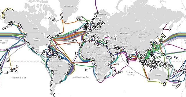 1,3 milions de cables submarins instal·lats que travessen els oceans