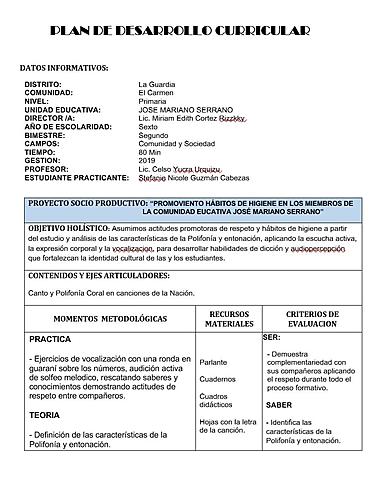Elaboración de los PDC