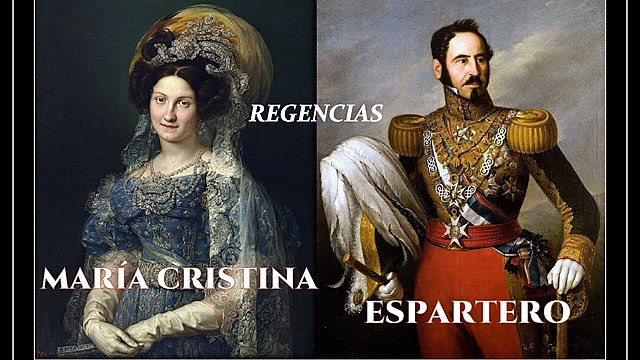 La época de las regencias (1833 – 1843): Mª Cristina y Espartero.