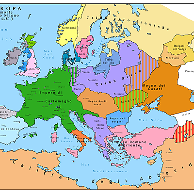 Timeline: L'Europa nella seconda metà dell'IX secolo