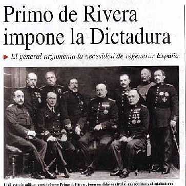 Golpe de Estado del General Primo de Rivera