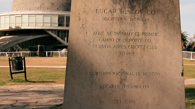 Se jugo el primer partido en el pais.