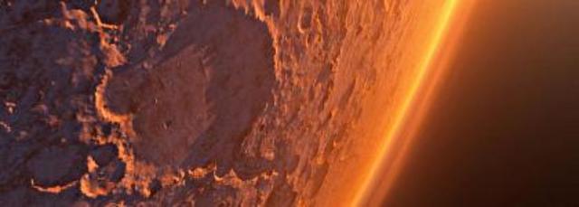 First impact into mars