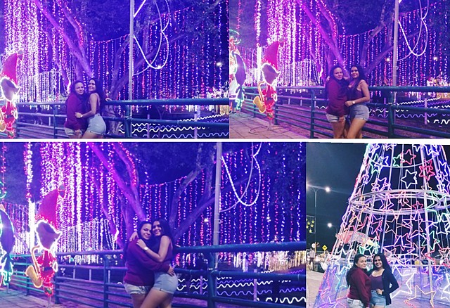 Visiting parks at Christmas