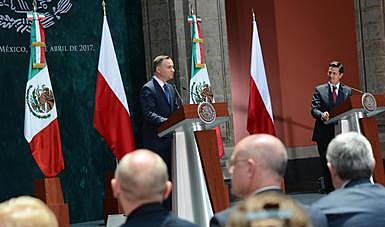 Primera visita de un presidente polaco a Mexico