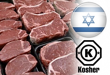 La carne Kosher es producida para exportación.