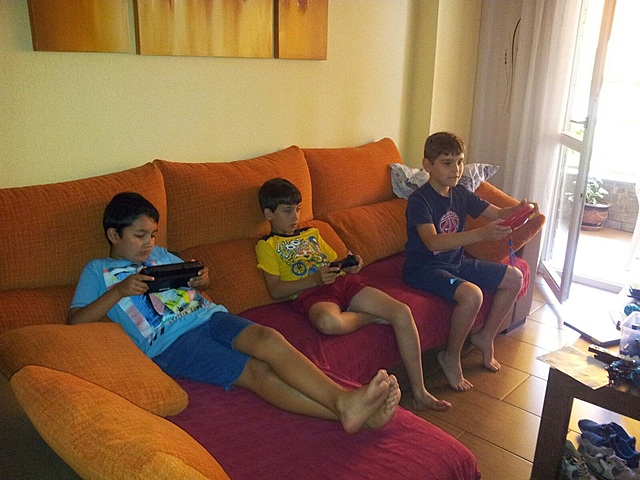 With my cousin at the home of one of my best friends