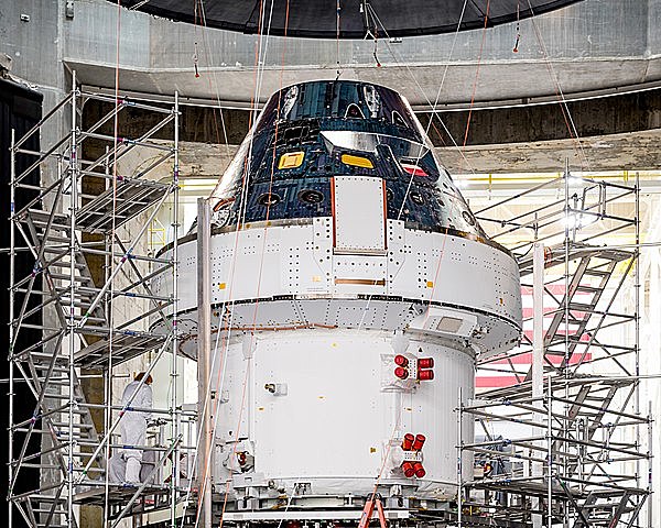 The construction of Orion spacecraft