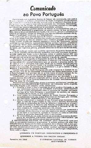 Surge o Movimento de Unidade Antifascista (MUNAF)