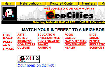 "GEOCITIES Y JAVASCRIPT"