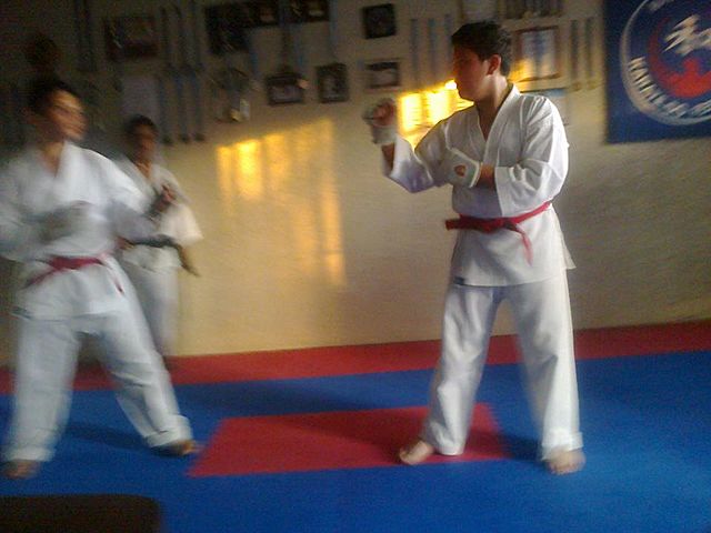mi primer combate de karate
