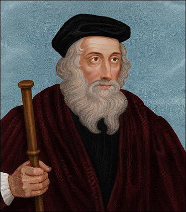 1384 John Wycliffe died