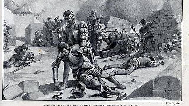 Combate con las tropas francesas