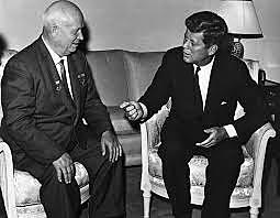 Kennedy meets with Khrushchev