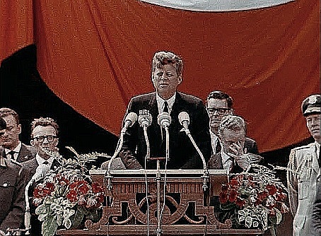 Kennedy declares "Ich bin ein Berliner"