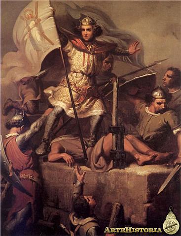 Ramón Berenguer III en el castillo de Foix :  La Conquista del Castillo de Fortuny