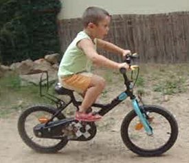 I learned ride a bike