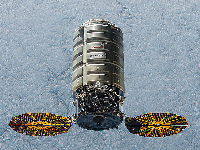 The first launch of Cygnus cargo spacecraft