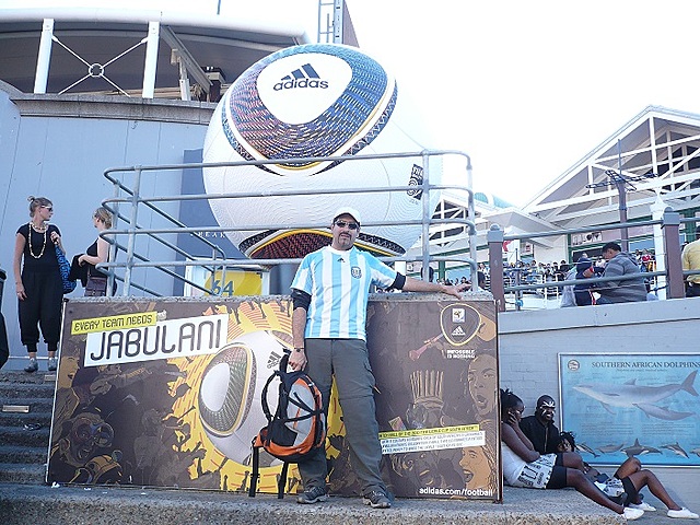 SUDÁFRICA 2010. Sueño cumplido! 1° vez en un Mundial. Con la hinchada Argentina