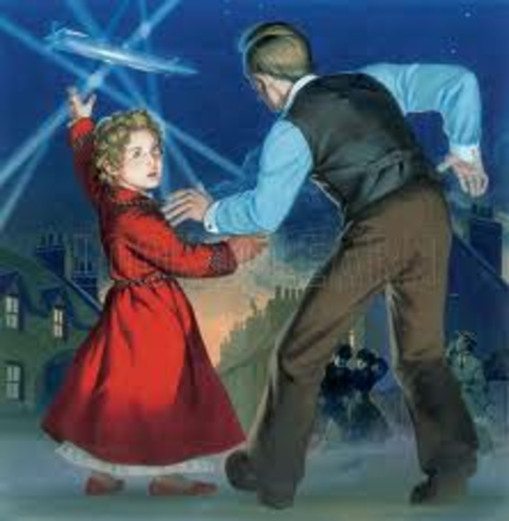 First Zeppelin Raid on Britain