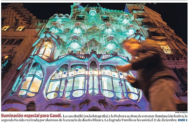 Il.luminació especial per a Gaudí