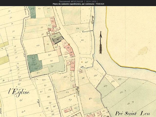 Plan cadastre Napoléonien - 1824-1850