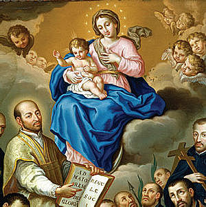 La Virgen se le aparece a Iñigo