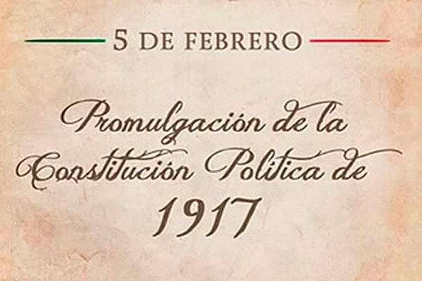 Constitución Política de los Estados Unidos Mexicanos de 1917.