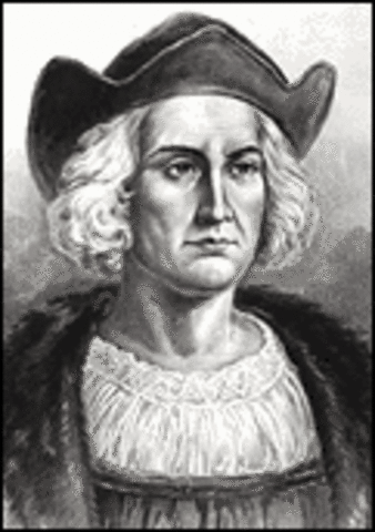 Columbus arrives in New World