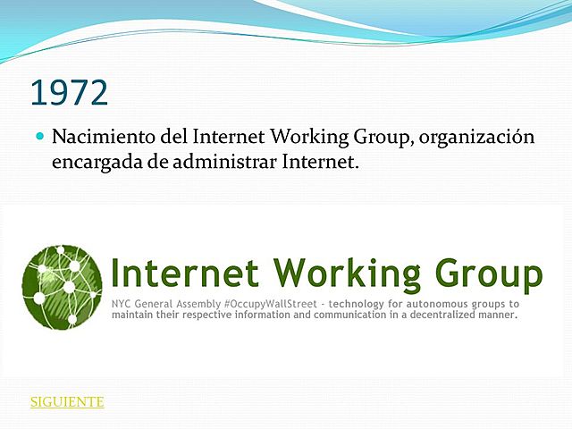 Nace InterNetworking Working Group, la organización encargada de administrar internet