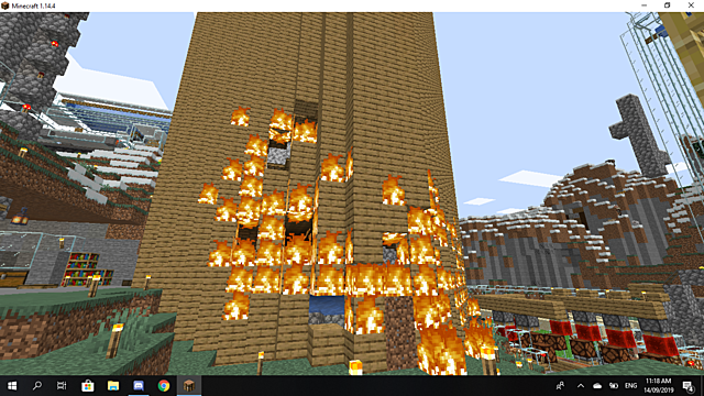 Crimstone Creeper Farm Burns Down