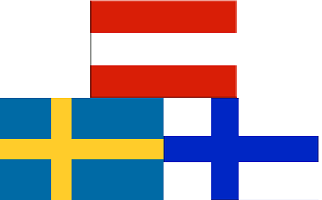 Àustria, Finlàndia i Suècia