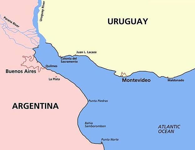 Solís descubre el Río de la Plata.
