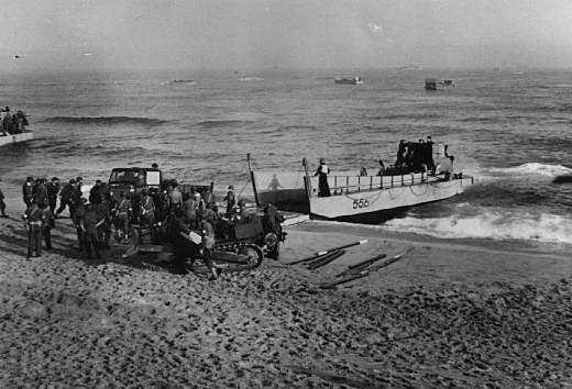 US and British troops land on the beaches of Algeria and Morocco