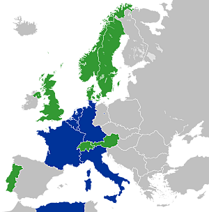 EEC was founded : "the Inner Six"