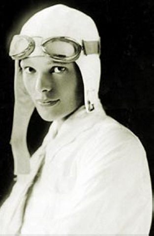 Amelia Earhart becomes first woman pilot to do a transatlanic flight solo and nonstop