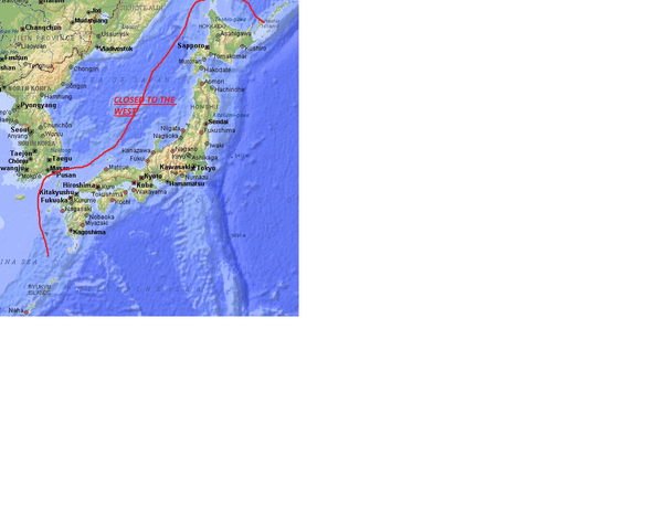 japan closes door to the west