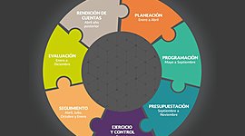 Timeline: Etapas del ciclo presupuestario