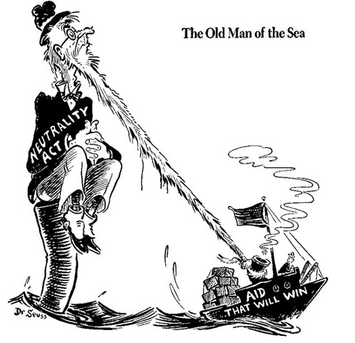 U.S. declares neutrality in WWII