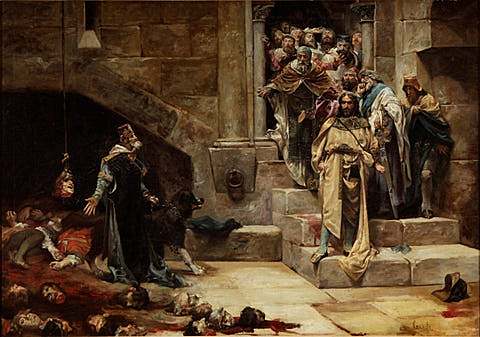 Casado Alisal "La matanza de nobles de la campana de Huesca"