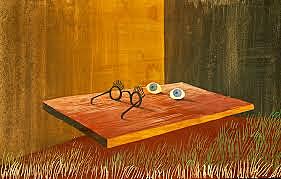 Remedios Varo "Ojos sobre la mesa"